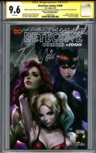 Detective Comics 1000 Cgc 9.  6 Ss Artgerm,  Doug Moench,  Capullo,  King & Epting
