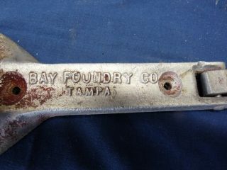 Vintage Flat Top Beer Can Opener Silver Bar Ale Bay Foundry Co Tampa 3