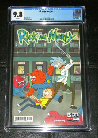 Rick And Morty 1 Cgc 9.  8 First Print Rare Comicbook