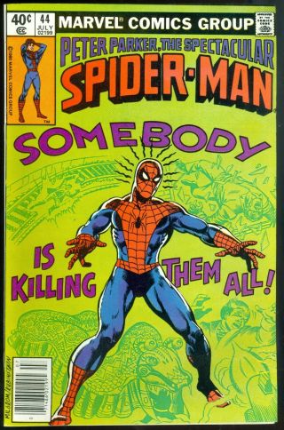 Spectacular Spider - Man 44,  45,  46,  47,  48,  Jul 1980,  Never Read,  9.  0 - 10.  0