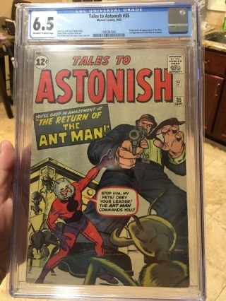 Tales To Astonish 35 Cgc 6.  5 Ow To White Pgs 1st Ant - Man In Costume