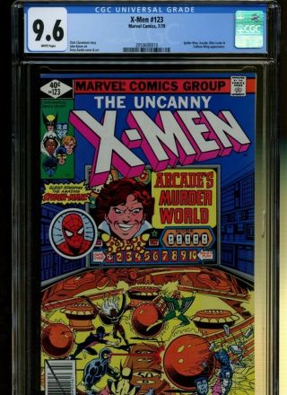 X - Men 123 Cgc 9.  6 | Marvel | Spider - Man,  Arcade,  Miss Locke & Colleen Wing App.