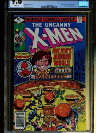 X - Men 123 CGC 9.  6 | Marvel | Spider - Man,  Arcade,  Miss Locke & Colleen Wing App. 2