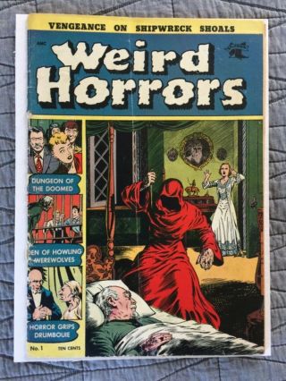Rare 1952 Golden Age Weird Horrors 1 Pre - Code Horror Complete
