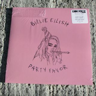 Billie Eilish Party Favor Hotline Bling 7 " Ep Pink Vinyl Rsd 2018 Record Store