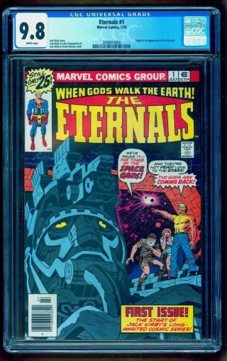 Eternals 1 Cgc 9.  8 White Pages Great Wrap On Ebay