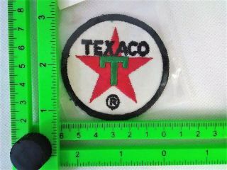 Vintage Texaco Round Cloth 1950”s Embroidered Patch 2