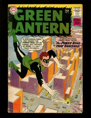 Green Lantern 5 Vg Kane 1st & Origin Hector Hammond Carol Ferris Pieface