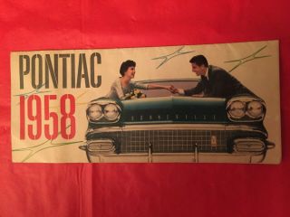 1958 Pontiac " Star Chief - Chieftain - Chief - Bonneville " Dealer Sales Brochure