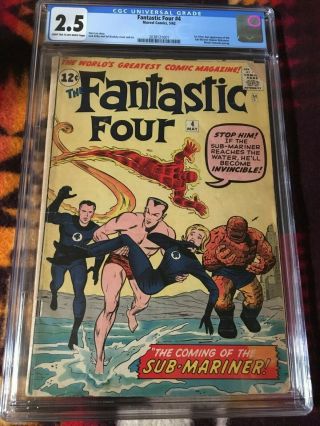 Fantastic Four 4 - 05/1962 - Cgc 2.  5