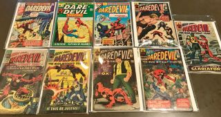 Marvel Daredevil Issues 12,  13,  14,  15,  18,  19,  King Size 2,  3,  4 Silver Age