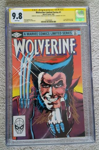 Wolverine 1 Limited Series Cgc 9.  8 Ss Stan Lee,  Miller,  Claremont