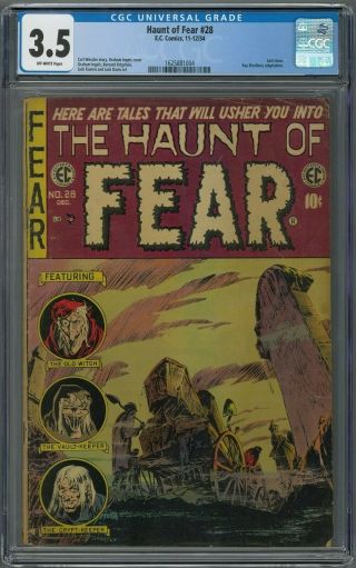 Ec Comics 1954 (the Haunt Of Fear) 28 Last Issue.  C.  G.  C.  Graded 3.  5