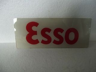Vintage Sign Gas,  Oil Company Esso Gas Pump Advertising Glass Esso Special