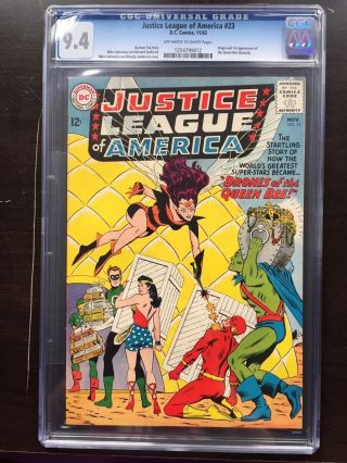 Justice League Of America 23 Cgc Nm 9.  4; Ow - W; 1st App.  Of The Queen Bee
