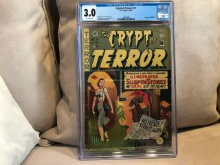 Crypt Of Terror 17 Cgc 3.  0