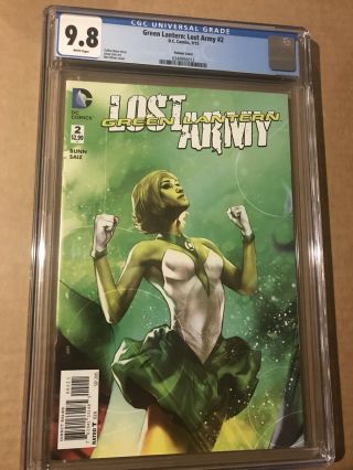 Green Lantern Lost Army 2 Ben Oliver Variant Cgc 9.  8 Rare In 9.  8