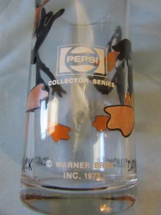 Daffy Duck and Speedy Gonzales Character Glasses - Pepsi Collector Series 1973 2