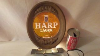 Vintage Harp Lager Cash Register Lighted Sign 11 " X 8 " X 3 " Guinness