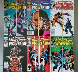 Kitty Pride & Wolverine 1,  2,  3,  4,  5,  6 Complete Run Limited Series Vf Set