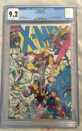 Xmen Comic 3 Cgc Graded 9.  2 Wolverine Marvel 1990s