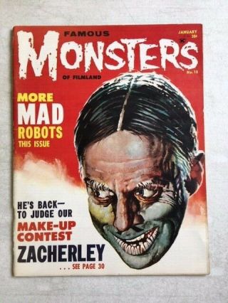 Famous Monsters Of Filmland 15 January 1962 Loose Cover Central Pub