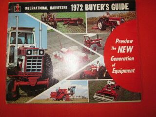 1972 International Harvester Ih Equipment Buyer 
