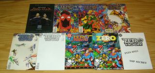 Zero Hour 0 & 1 - 4 Vf/nm Complete Series,  Ashcan,  Sampler,  Poster,  (2) More