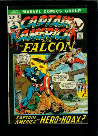 Captain America 153 Fn/vf 7.  0