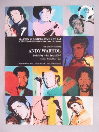 Andy Warhol Art Gallery Exhibit Print Ad - 2007