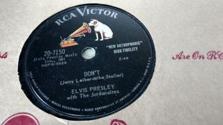 Elvis Presley With The Jordanaires 78 Rca Victor 207150 Don 
