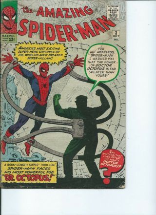 Spider - Man 3 1963 1st App Doctor Octopus Good