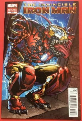 Invincible Iron Man 512 Venom Variant Cover 1:50 2012 Marvel Comic Book 1