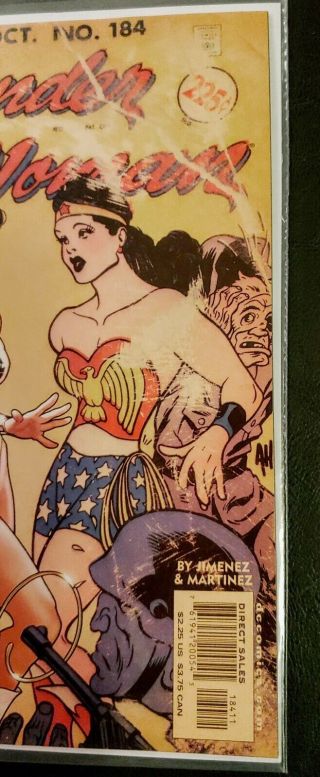 Wonder Woman Comic 184 (DC Comics 2002) NM/NM,  Adam Hughes Classic Cover 2
