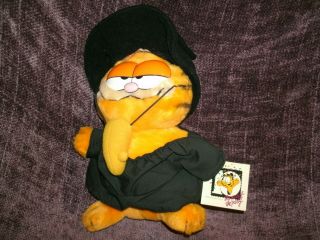 Dakin Garfield Cat Plush Witch Costume Halloween 1980 