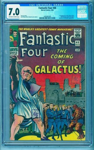Fantastic Four 48 Cgc 7.  0 Oww Bright Colors See Our Silver Surfer 1