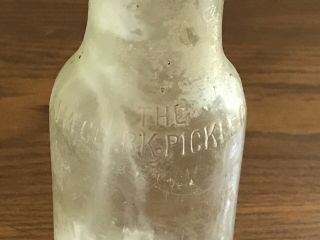J M CLARK & CO,  LOUISVILLE,  Antique Kentucky Pickle Bottle RARE 2