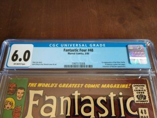 FANTASTIC FOUR 48 CGC 6.  0 First Appearance of Silver Surfer & Galactus 2