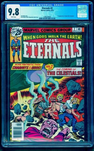 Eternals 2 Cgc 9.  8 White Pages Perfect Wrap 1st Celestials See Our 1