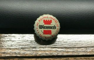 Vintage Wiessner Beer - Brewing Cork Bottle Cap Crown Baltimore Md Maryland