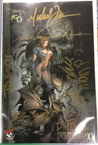 Witchblade 10 Top Cow Comics 1995 Special Signed Michael Turner,  D - Tron W/