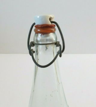 Vintage Edelweiss Bottle 13 Oz With Ceramic Top Scarce Schoenhofen Chicago 3