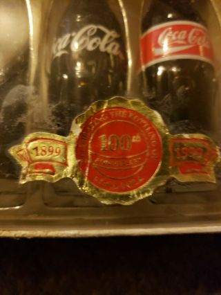 1998 Coca - Cola The Evolution of the Contour Mini Bottle Set of 6 Real Liquid 2
