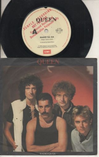 Queen Rare 1984 Australian Promo Only 7 " Oop Rock P/c Single " Radio Ga Ga "