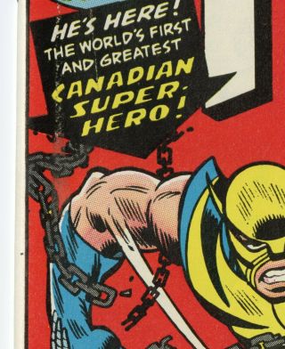 Hulk 181 NM 9.  4 white pages 1st Full app.  Wolverine Marvel 1974 3