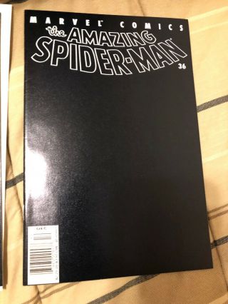 Spider - Man Vol 2 Issue 36 9 - 11 Black Cover Newsstand Edition Nm