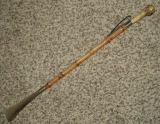 Vintage Boxer Pitbull Head Shoe Horn - 22 Inches Long