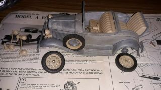 Vintage Hubley Toys Diecast Ford Model A Roadster Rag Top 854 - 5k Unpainted