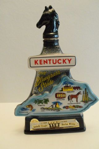 Vintage Jim Beam Whiskey Decanter Bottles - Kentucky