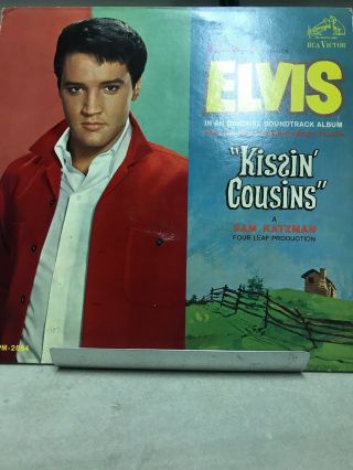 Rare Vinyl Record Elvis Presley 1964 “kissin’ Cousins” Vintage Soundtrack.  Vg